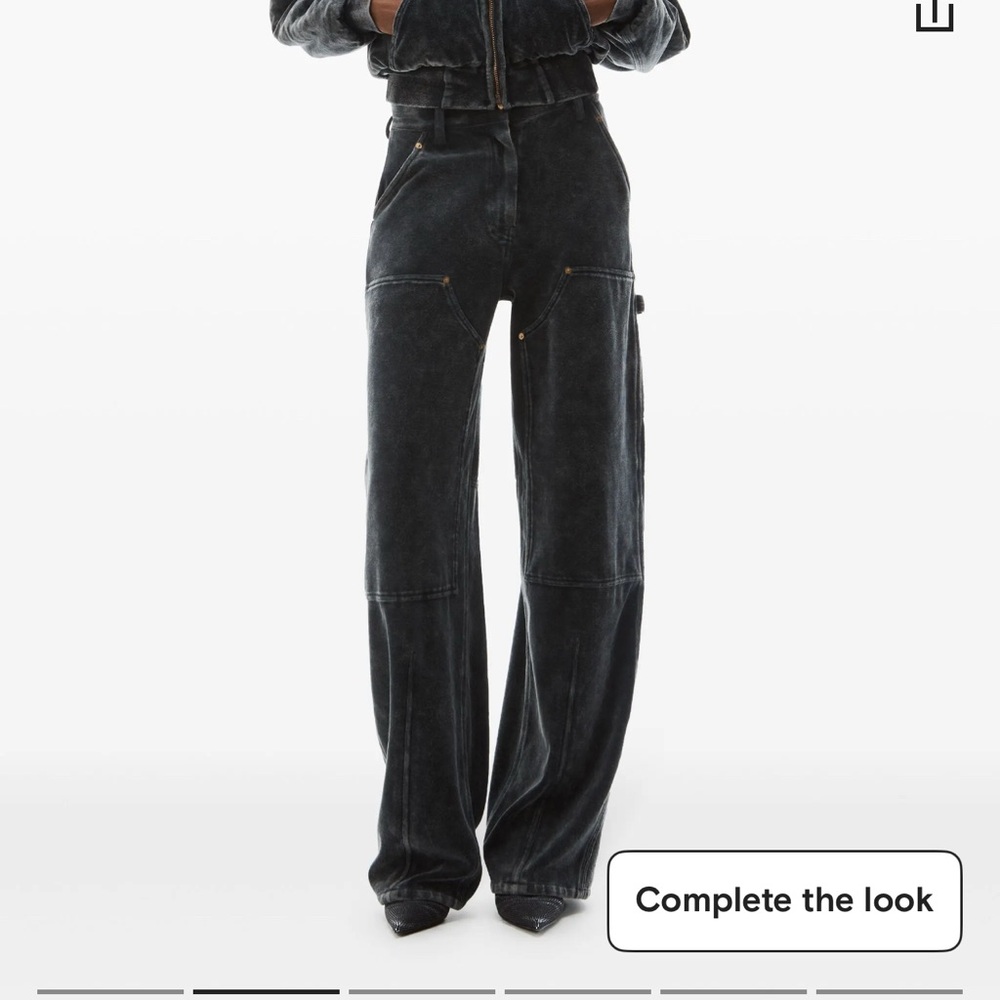 Alexander Wang Black Cargo Pants Utility Design